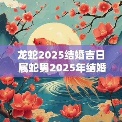 龙蛇2025结婚吉日 属蛇男2025年结婚吉日