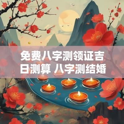 免费八字测领证吉日测算 八字测结婚黄道吉日