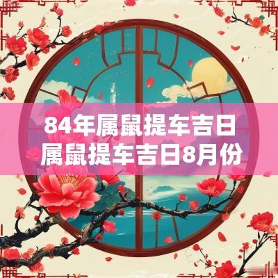 84年属鼠提车吉日 属鼠提车吉日8月份表