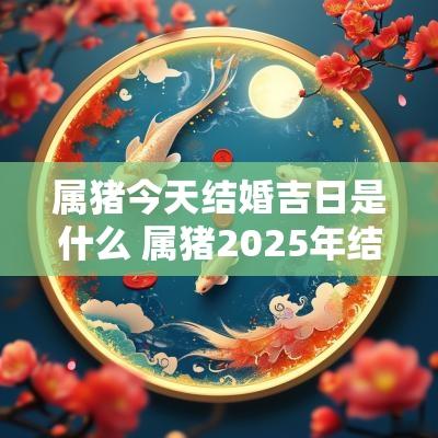 属猪今天结婚吉日是什么 属猪2025年结婚的吉日