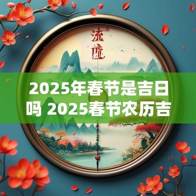 2025年春节是吉日吗 2025春节农历吉日