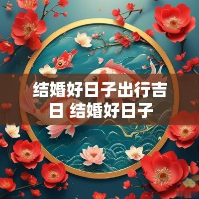 结婚好日子出行吉日 结婚好日子