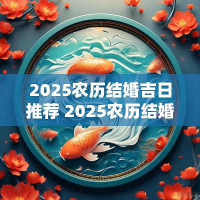 2025农历结婚吉日推荐 2025农历结婚吉日查询