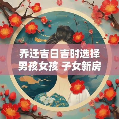 乔迁吉日吉时选择男孩女孩 子女新房乔迁吉日查询大全