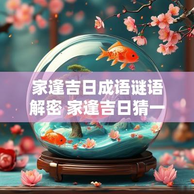 家逢吉日成语谜语解密 家逢吉日猜一种生肖