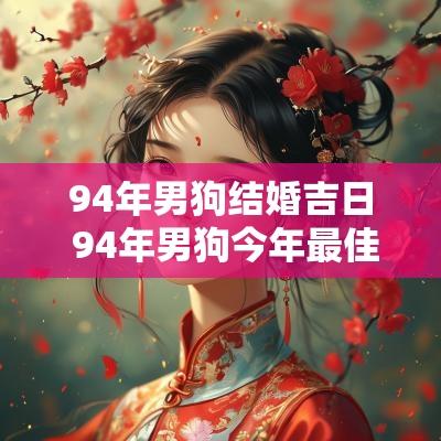 94年男狗结婚吉日 94年男狗今年最佳婚配