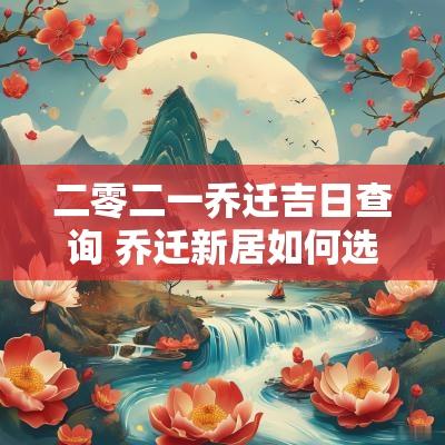二零二一乔迁吉日查询 乔迁新居如何选定吉日