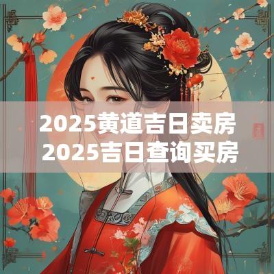2025黄道吉日卖房 2025吉日查询买房