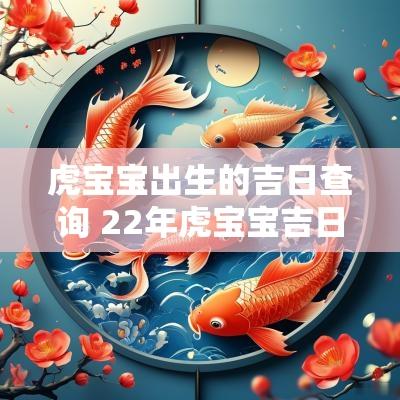 虎宝宝出生的吉日查询 22年虎宝宝吉日吉时