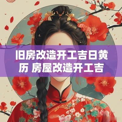 旧房改造开工吉日黄历 房屋改造开工吉日查询