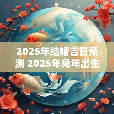 2025年结婚吉日预测 2025年蛇年出生吉日