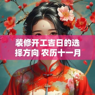 装修开工吉日的选择方向 农历十一月装修开工吉日