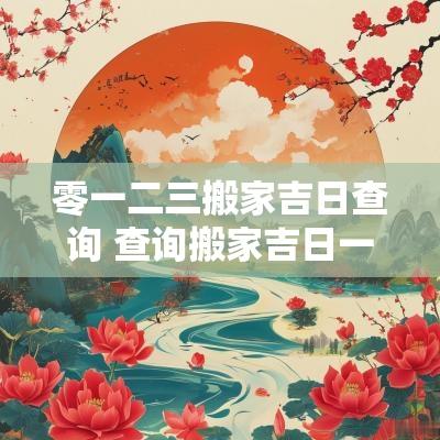 零一二三搬家吉日查询 查询搬家吉日一览表大全图