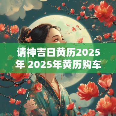 请神吉日黄历2025年 2025年黄历购车吉日