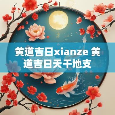 黄道吉日xianze 黄道吉日天干地支