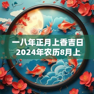 一八年正月上香吉日 2025年农历8月上香日子一览表