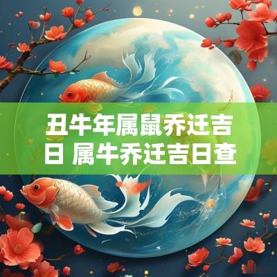 丑蛇年属鼠乔迁吉日 属牛乔迁吉日查询