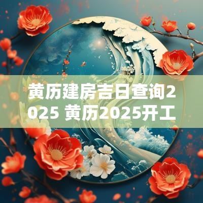 黄历建房吉日查询2025 黄历2025开工吉日查询