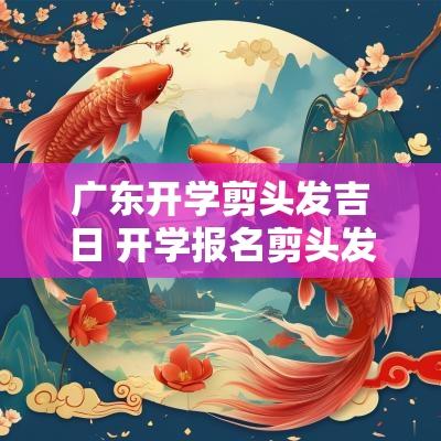 广东开学剪头发吉日 开学报名剪头发