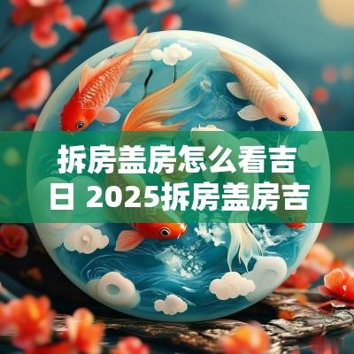 拆房盖房怎么看吉日 2025拆房盖房吉日