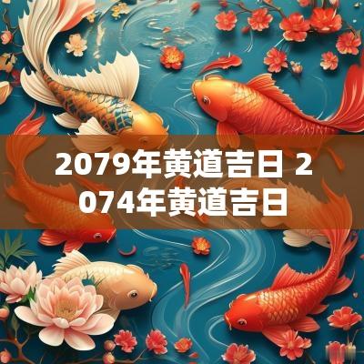 2079年黄道吉日 2074年黄道吉日