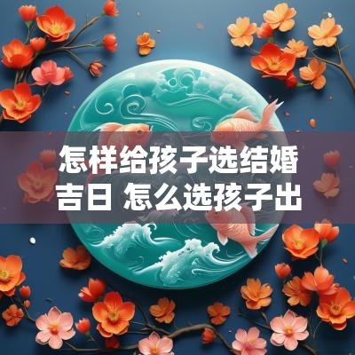 怎样给孩子选结婚吉日 怎么选孩子出生的吉日