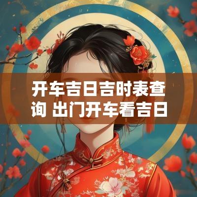 开车吉日吉时表查询 出门开车看吉日