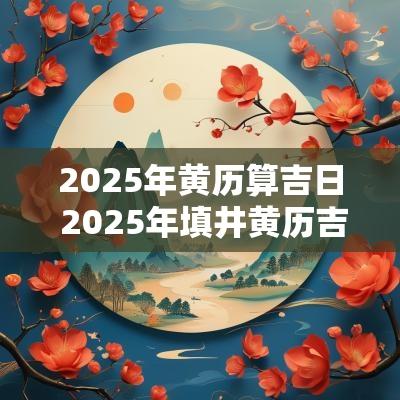 2025年黄历算吉日 2025年填井黄历吉日