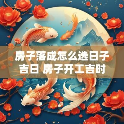 房子落成怎么选日子吉日 房子开工吉时吉日