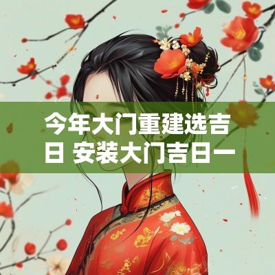 今年大门重建选吉日 安装大门吉日一览表