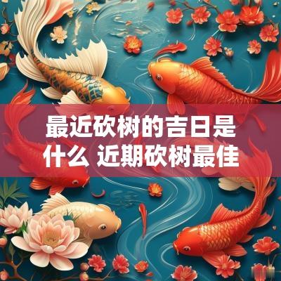 最近砍树的吉日是什么 近期砍树最佳日子是哪天
