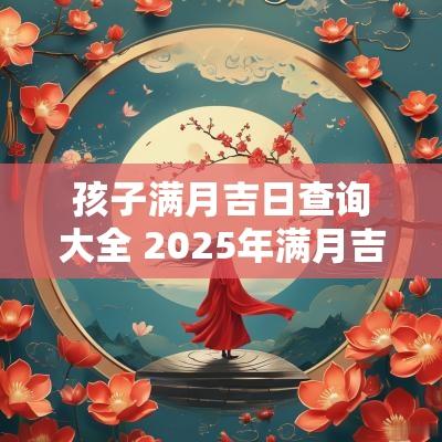 孩子满月吉日查询大全 2025年满月吉日