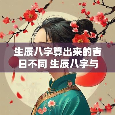 生辰八字算出来的吉日不同 生辰八字与日期对照算命