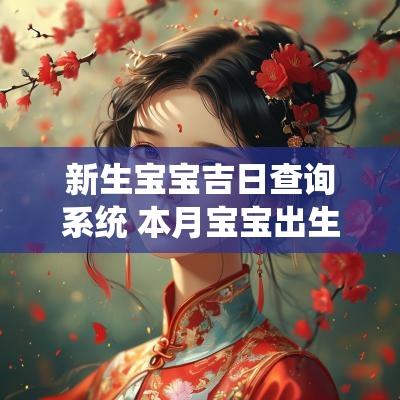 新生宝宝吉日查询系统 本月宝宝出生吉日查询软件