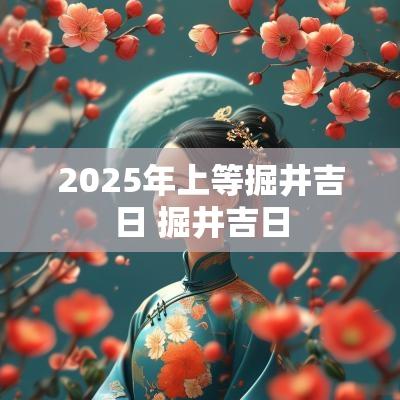 2025年上等掘井吉日 掘井吉日