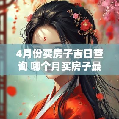 4月份买房子吉日查询 哪个月买房子最吉利吉日