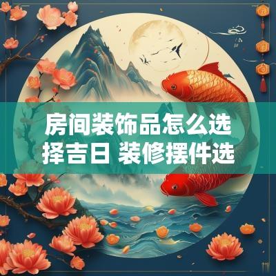 房间装饰品怎么选择吉日 装修摆件选择吉日吗