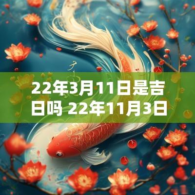 22年3月11日是吉日吗 22年11月3日是黄道吉日吗