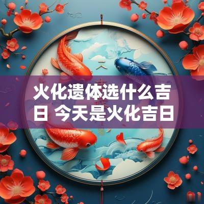火化遗体选什么吉日 今天是火化吉日吗