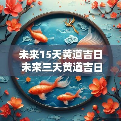 未来15天黄道吉日 未来三天黄道吉日