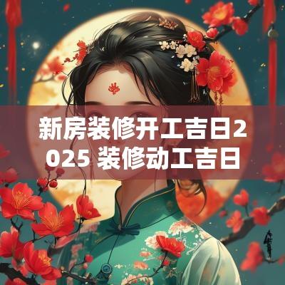 新房装修开工吉日2025 装修动工吉日2025年