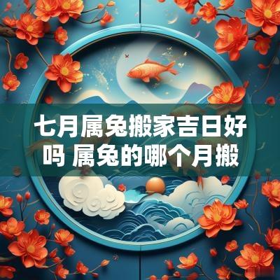 七月属兔搬家吉日好吗 属兔的哪个月搬家吉日良辰