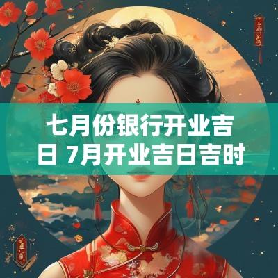 七月份银行开业吉日 7月开业吉日吉时