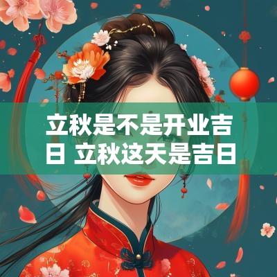 立秋是不是开业吉日 立秋这天是吉日吗农历