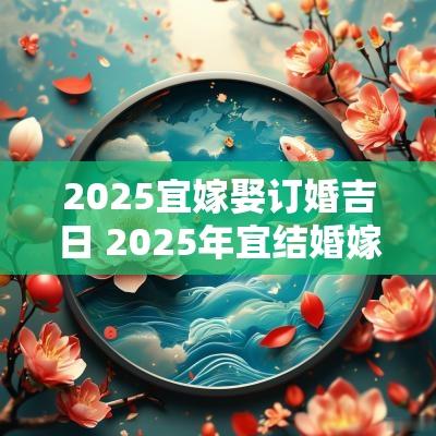 2025宜嫁娶订婚吉日 2025年宜结婚嫁娶的黄道吉日