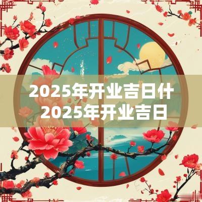 2025年开业吉日什 2025年开业吉日