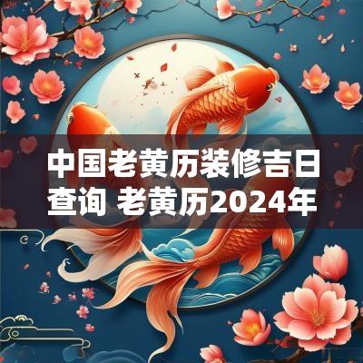 中国老黄历装修吉日查询 老黄历2025年11月装修吉日
