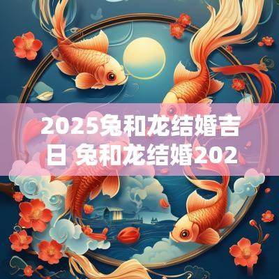 2025兔和龙结婚吉日 兔和龙结婚2025年情况