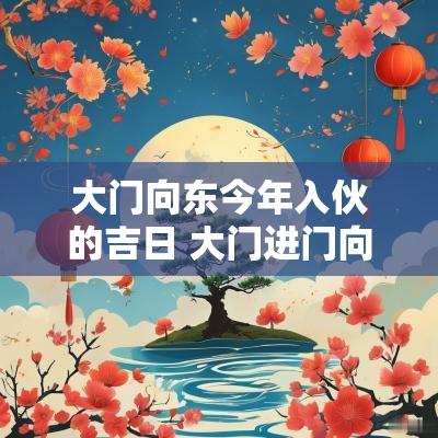 大门向东今年入伙的吉日 大门进门向西出门向东的风水