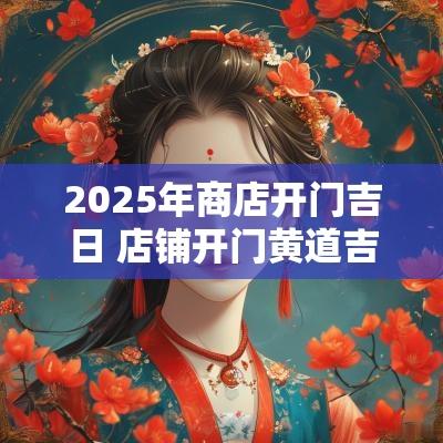2025年商店开门吉日 店铺开门黄道吉日2025年